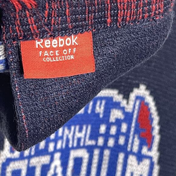 Reebok NHL Face Off Collection New York Rangers Stadium Series Scarf 2014 67x6.5 - Picture 3 of 9